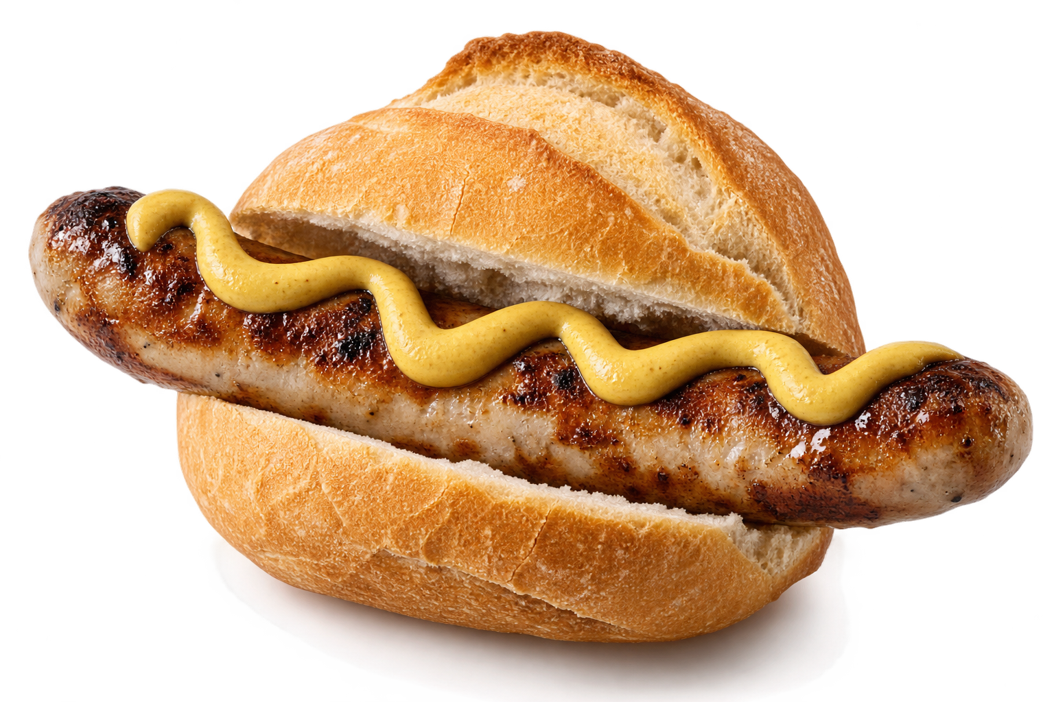 Bratwurst mit Brötchen